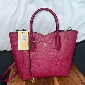 Michael Kors MAE mini bag. Berry. NWT.
